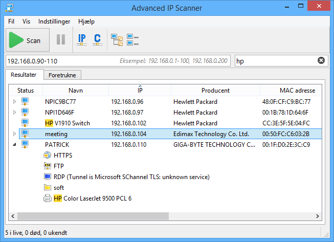 Advanced IP Scanner Download gratis