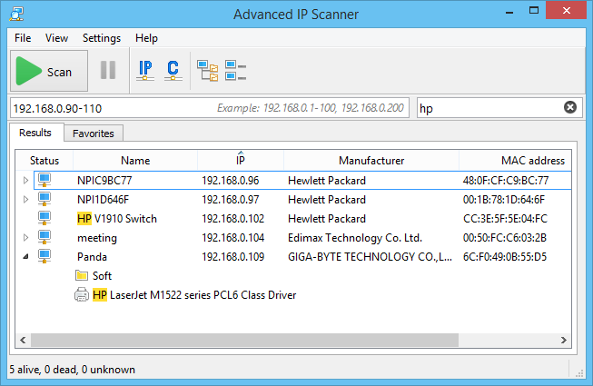 Advanced IP Scanner - Download Free Network Scanner